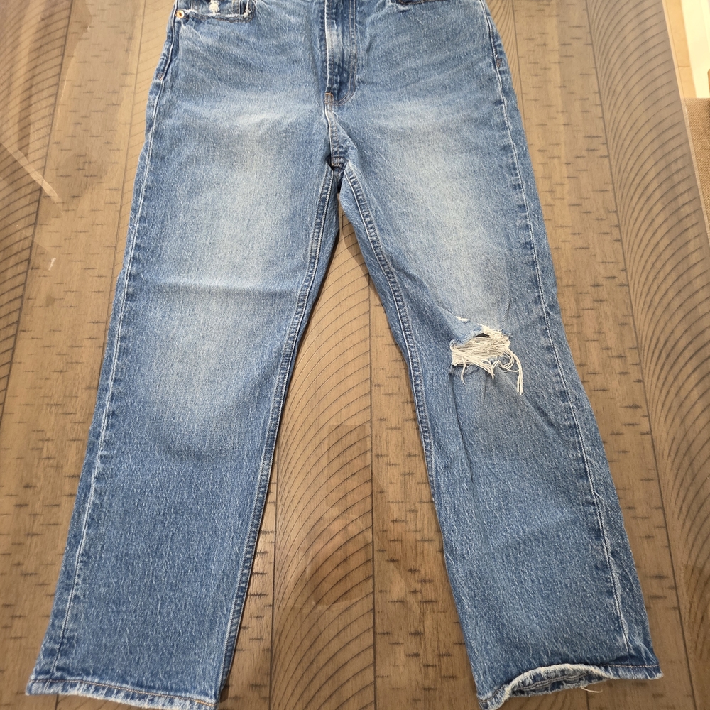 GAP Light Blue Cheeky Straight Sky High Jeans